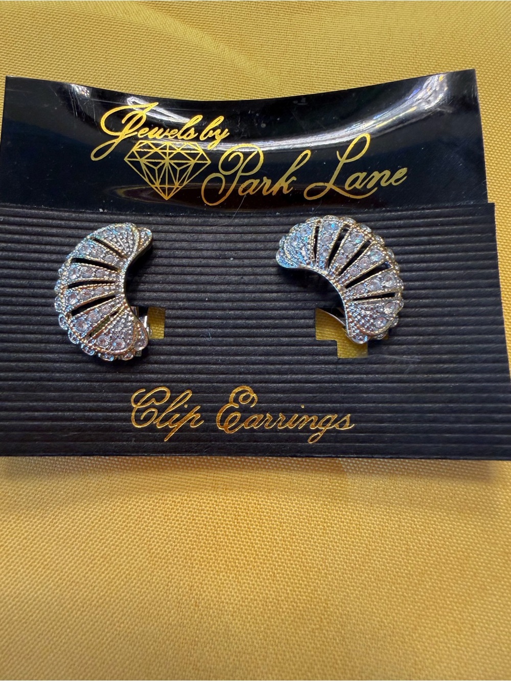 Park Lane Silver Crystal Clip-On Earrings New